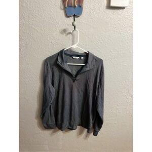 Calvin Klein Jeans 1/4  Zip Pullover Mens Shirt‎  Size Medium Blue